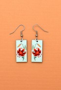 Orange Lily Earrings